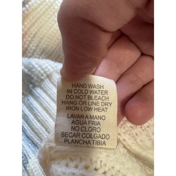 Illa Illa Women Size S/M Knit Tie Dye Sweater Colorful Boho Cottagecore Hippie - Picture 9 of 10